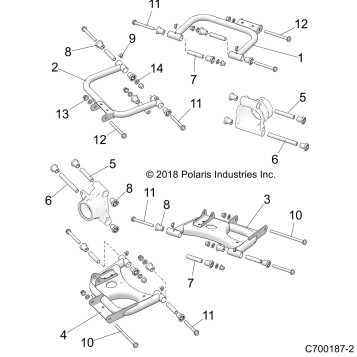 SUSPENSION, REAR CONTROL ARMS - Z19VHA57B2/E57BM (C700187-2)
