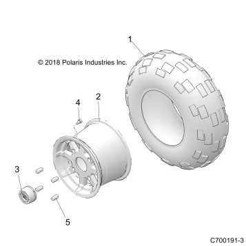 WHEELS, REAR - Z19VHA57B2 (C700191-3)