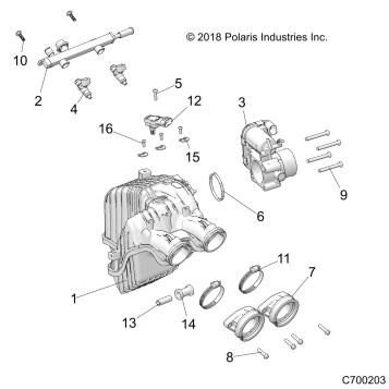 ENGINE, INTAKE and THROTTLE BODY - Z22ASA87A2(C700203)