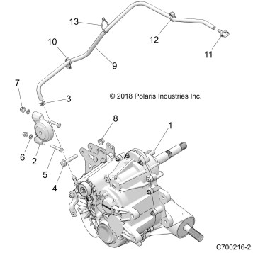 DRIVE TRAIN, MAIN GEARCASE MOUNTING - Z23ASA87A2(C700216-2)