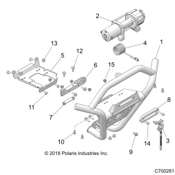 ACCESSORY, FRONT BUMPER, W/WINCH H.LIFT - Z20NAM99AL (700281)