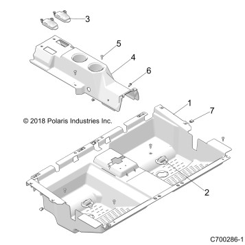 BODY, FLOOR, REAR - Z20A4E99AH/BH/LH (C700286-1)
