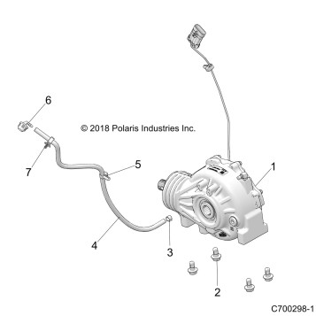 DRIVE TRAIN, FRONT GEARCASE MOUNTING - Z20ASE99AH/LH/BH (C700298-1)
