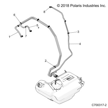 BODY, FUEL LINES, STD.  - Z20PAL92AG/AP/LG (C700317-2)