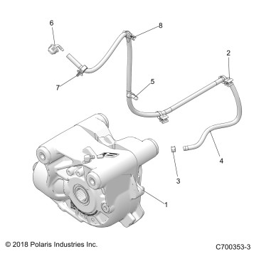 DRIVE TRAIN, FRONT GEARCASE MOUNTING - Z19VPE92AM/BM (C700353-3)