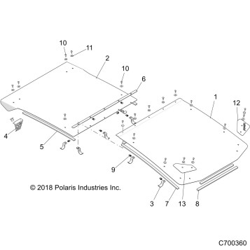 BODY, ROOF - Z20P4L92AG/AP/BG/BP/LG/G92AG/AP/LG (C700360)