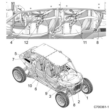 BODY, DECALS COMMON - Z19VPL92AK/BK/AR/BR/AM/BM (C700361-1)