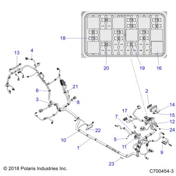 ELECTRICAL, WIRE HARNESS - Z19VPE92BM (C700454-3)