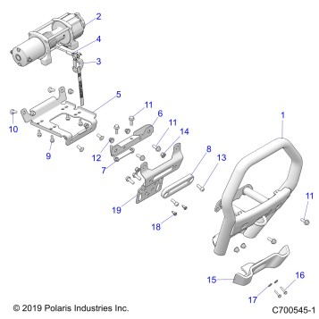 ACCESSORY, FRONT BUMPER, W/WINCH - Z20NAR99AZ/BZ (C700545-1)