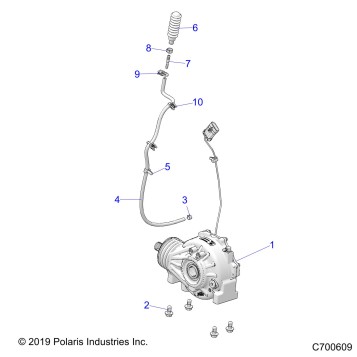 DRIVE TRAIN, FRONT GEARCASE MOUNTING - Z20NAR99AZ/BZ (C700609)