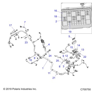 ELECTRICAL, WIRE HARNESS - Z20PAE92BC/F92AC/F92LC (C700750)