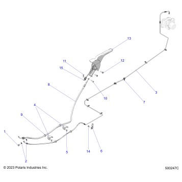 BRAKES, REAR BRAKE LINE and PARK BRAKE - T24AASGD/HD/TGD/HD (500247C)