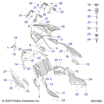 BODY, REAR - T23AAFGB/HB/PGD/HD/RGB/HB ALL OPTIONS (500186C)