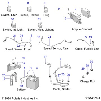 ELECTRICAL, COMPONENTS 2 - T21AARGB/SGD ALL OPTIONS (C0514379-1)