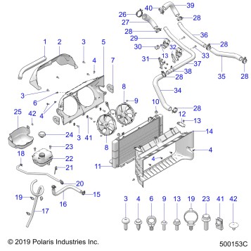 ENGINE, COOLING - T21AAPHD/RHB/SHD/THD ALL OPTIONS (500153C)