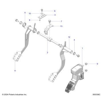 CONTROLS, FOOT CONTROLS MANUAL - T25AAGGB (500336C)