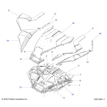 BODY, HOOD, STANDARD - T23AASGD/HD/TGD/HD (C0513941-1)