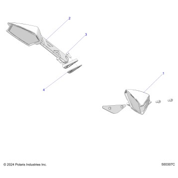 BODY, MIRRORS - T24AAGGD (500307C)