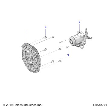 DRIVE TRAIN, CLUTCH ASM. AUTO - T23AASGD/HD/TGD/HD (C0513771)