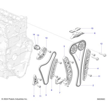 ENGINE, TIMING CHAIN AND RELATED - T25AAGGB/HB (500350C)