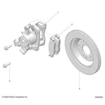 BRAKES, CALIPER, REAR - T25AAFGB/HB (500245C)