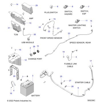 ELECTRICAL, COMPONENTS 2 - T23AALHB/GB (500236C)