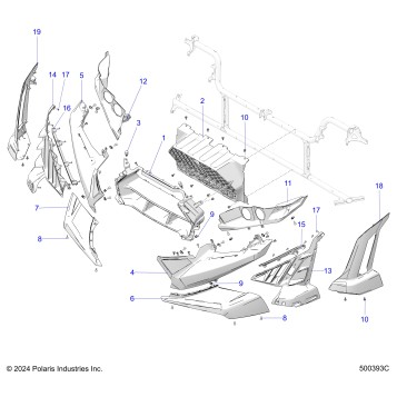 BODY, FRONT FASCIA  (CANADA) - T25AAFGB/HB (500393C)