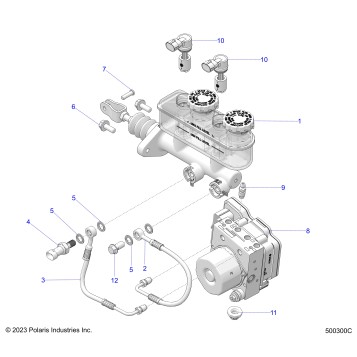 BRAKES, MASTER CYLINDER and ABS MODULE - T24AALHB/GB (500300C)