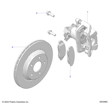 BRAKES, CALIPER, REAR - T25AAGGB/HB (500398C)