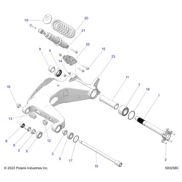SUSPENSION, REAR ASM. - T24AASGD/HD/TGD/HD (500258C)