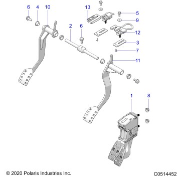 CONTROLS, FOOT CONTROLS - T21AARGB/SGD ALL OPTIONS (C0514452)