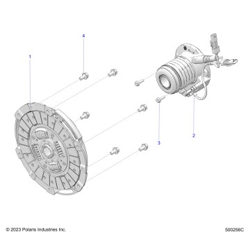 DRIVE TRAIN, CLUTCH ASM. AUTO - T24AALHB (500256C)