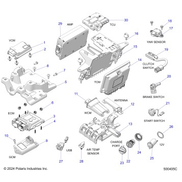 ELECTRICAL, COMPONENTS 1 - T25AAGGB/HB (500405C)
