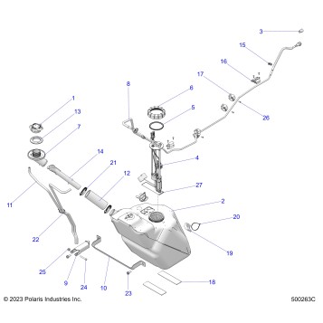 FUEL SYSTEM, FUEL TANK ASM. - T24AALHB/GB (500263C)