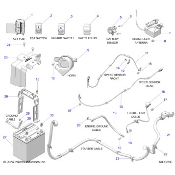 ELECTRICAL, COMPONENTS 2 - T25AAGGB/HB (500389C)