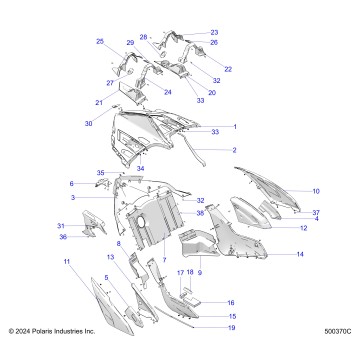 BODY, REAR - T25AATGD/HD (500370C)