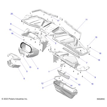 BODY, DASH ASM. - T25AAFGB/HB (500265C)