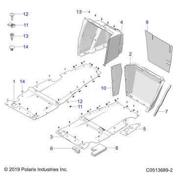 BODY, FLOOR ASM. - T23AASGD/HD/TGD/HD (C0513689-2)