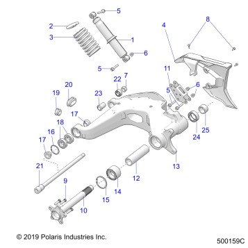 SUSPENSION, REAR ASM. - T23AASGD/HD/TGD/HD (500159C)