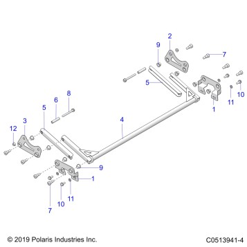 BODY, HOOD HINGE ASM. - T23AASGD/HD/TGD/HD (C0513941-4)