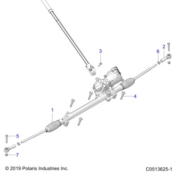 STEERING, LOWER STEERING ASM. - T23AASGD/HD/TGD/HD (C0513625-1)