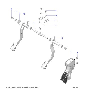 CONTROLS, FOOT CONTROLS MANUAL - T23AASGD/HD/TGD/HD (500212C)
