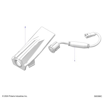 ELECTRICAL, BACKUP CAMERA - T25AAGGB/HB (500396C)