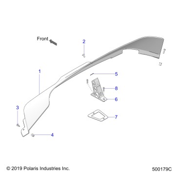 BODY, WIND DEFLECTOR (CANADA) - T23AAFGB/RGB/HB (CANADA) (500179C)