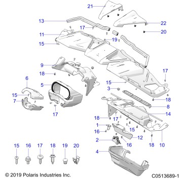 BODY, DASH ASM. - T23AAFGB/HB/PGD/HD/RGB/HB (C0513689-1)