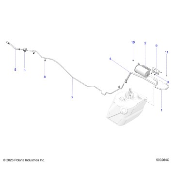 FUEL SYSTEM, EVAPORATIVE (CALIFORNIA ONLY) - T24AALHB/GB (500264C)