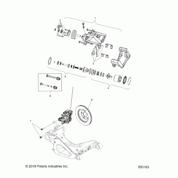 BRAKES, CALIPER, REAR - T20AARGB ALL OPTIONS (500183)