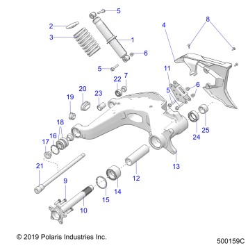SUSPENSION, REAR ASM. - T20AARGB ALL OPTIONS (500159C)