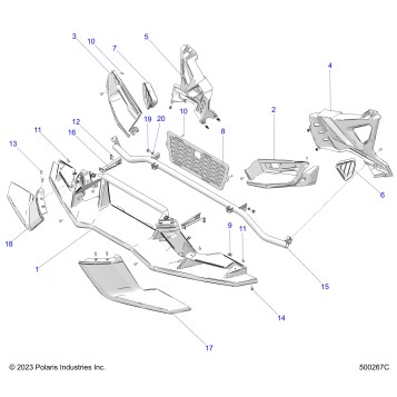 BODY, FRONT WING - T24AALHD/GD (500267C)