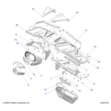 BODY, DASH ASM. - T25AAGGB/HB (500410C)